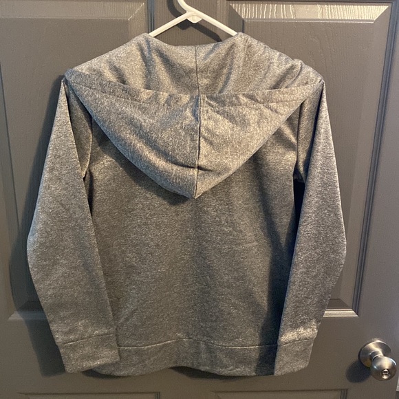 Boys, Puma,  zip up hoodie, in grey with black accents - Picture 3 of 5
